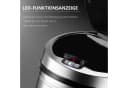 Ribelli Sensor Mülleimer 30L Chrom Schwarz Edelstahl Bild 5