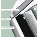 Ribelli Mülltrennsystem Sensor Mülleimer 4 Fächer 72L Weiß Bild 5