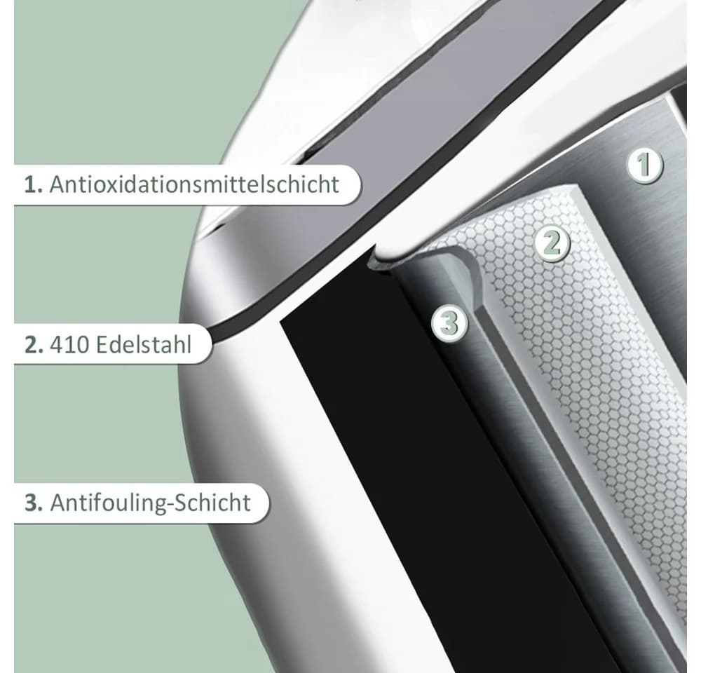 Ribelli Mülltrennsystem Sensor Mülleimer 4 Fächer 72L Weiß - Bild 5