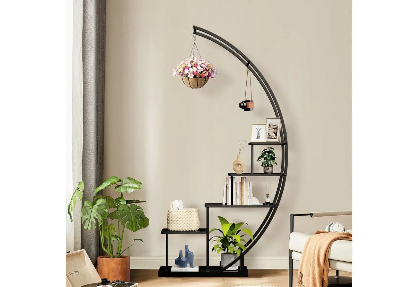 Ribelli Pflanzentreppe Pflanzenständer Schwarz Modern - Bild 3