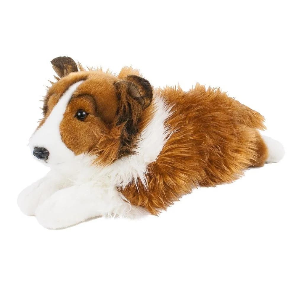 Uni-Toys Plüschtier Collie Lessie 40 cm braun/weiß