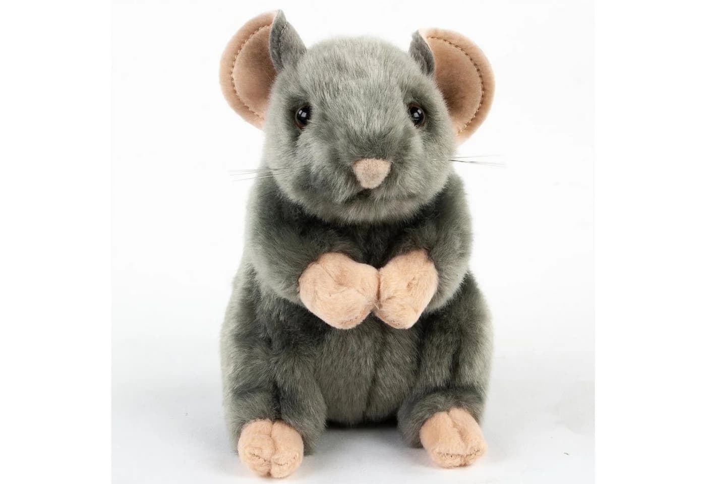 Teddys Rothenburg Kuscheltier Maus Grau Aufrecht Stehend 17 cm