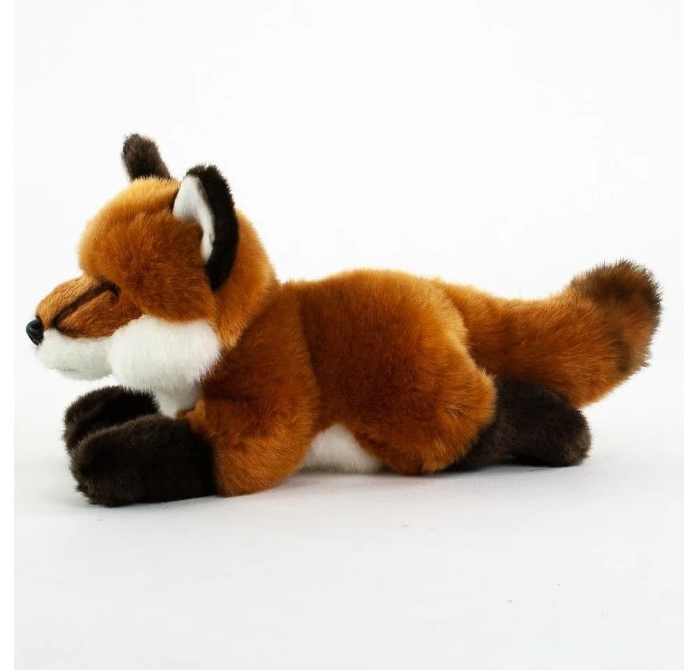 Teddys Rothenburg Kuscheltier Fuchs Liegend Rotbraun 30cm