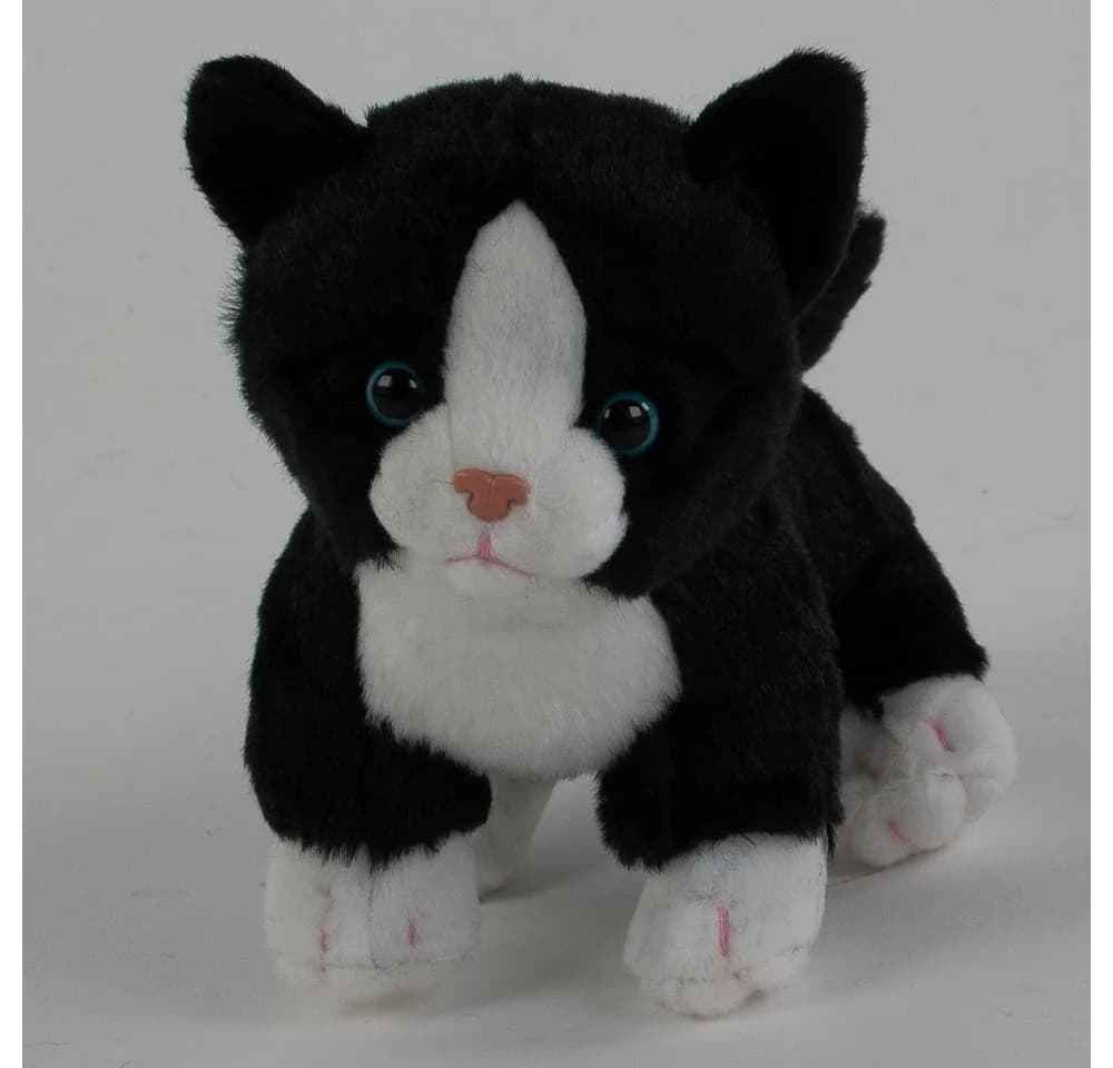 Teddys Rothenburg Plüschkatze Schwarz/Weiß 14 cm Kuscheltier - Bild 3