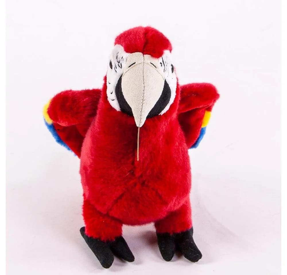 Teddys Rothenburg Kuscheltier Papagei Rot 24 cm Stehend Plüschvogel