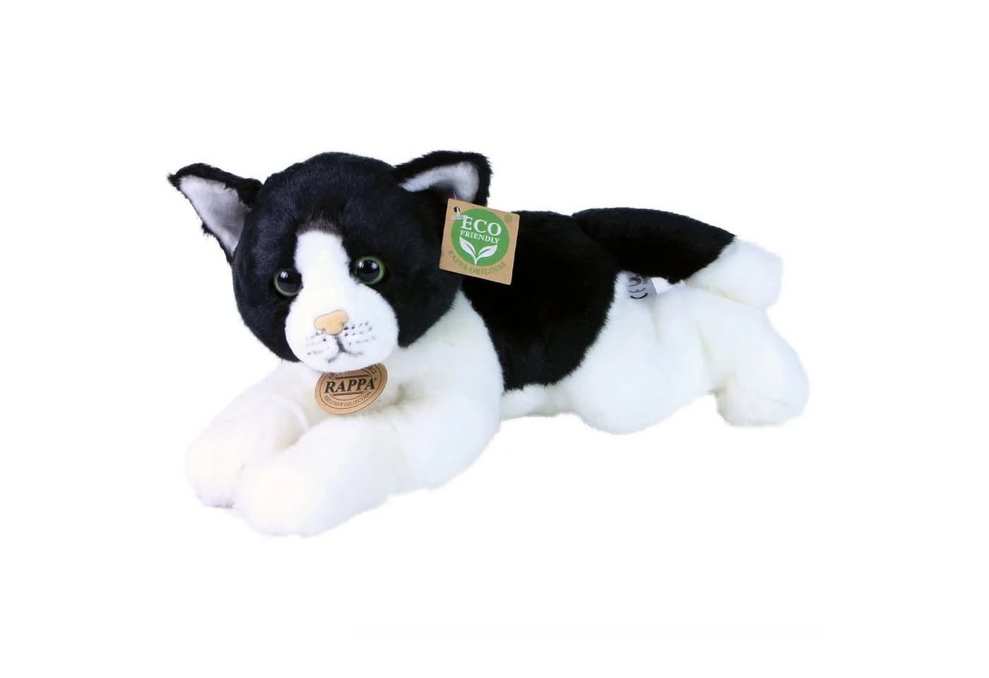 Teddys Rothenburg Plüschkatze Schwarz-Weiß Kuscheltier 30 cm - Bild 5