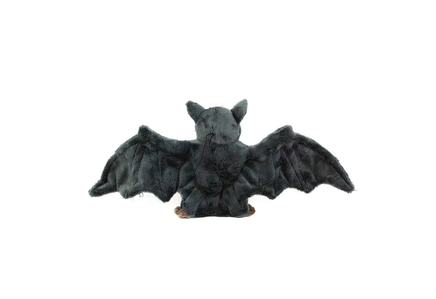 Teddys Rothenburg Kuscheltier Fledermaus mit Band 36 cm Schwarz Plüsch - Bild 4