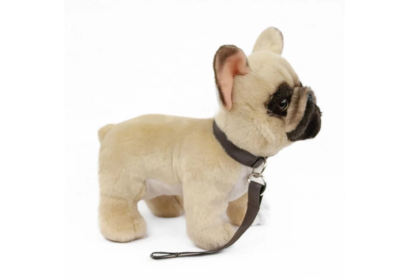 Teddys Rothenburg Kuscheltier Französische Bulldogge Beige mit Leine