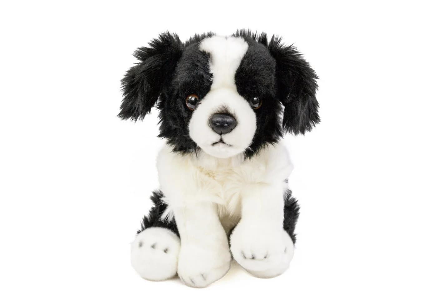 Teddys Rothenburg Kuscheltier Border Collie 30 cm Schwarz-Weiß Plüschhund - Bild 2