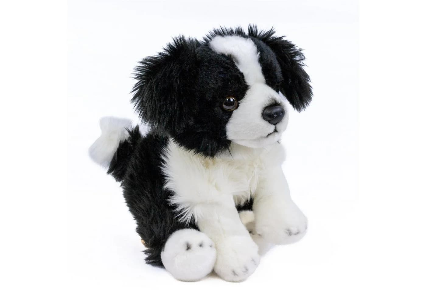 Teddys Rothenburg Kuscheltier Border Collie 30 cm Schwarz-Weiß Plüschhund - Bild 4