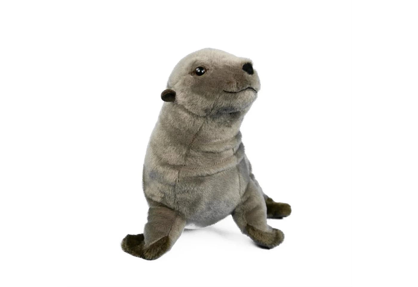Teddys Rothenburg Kuscheltier Robbe Graubraun 30 cm Plüsch