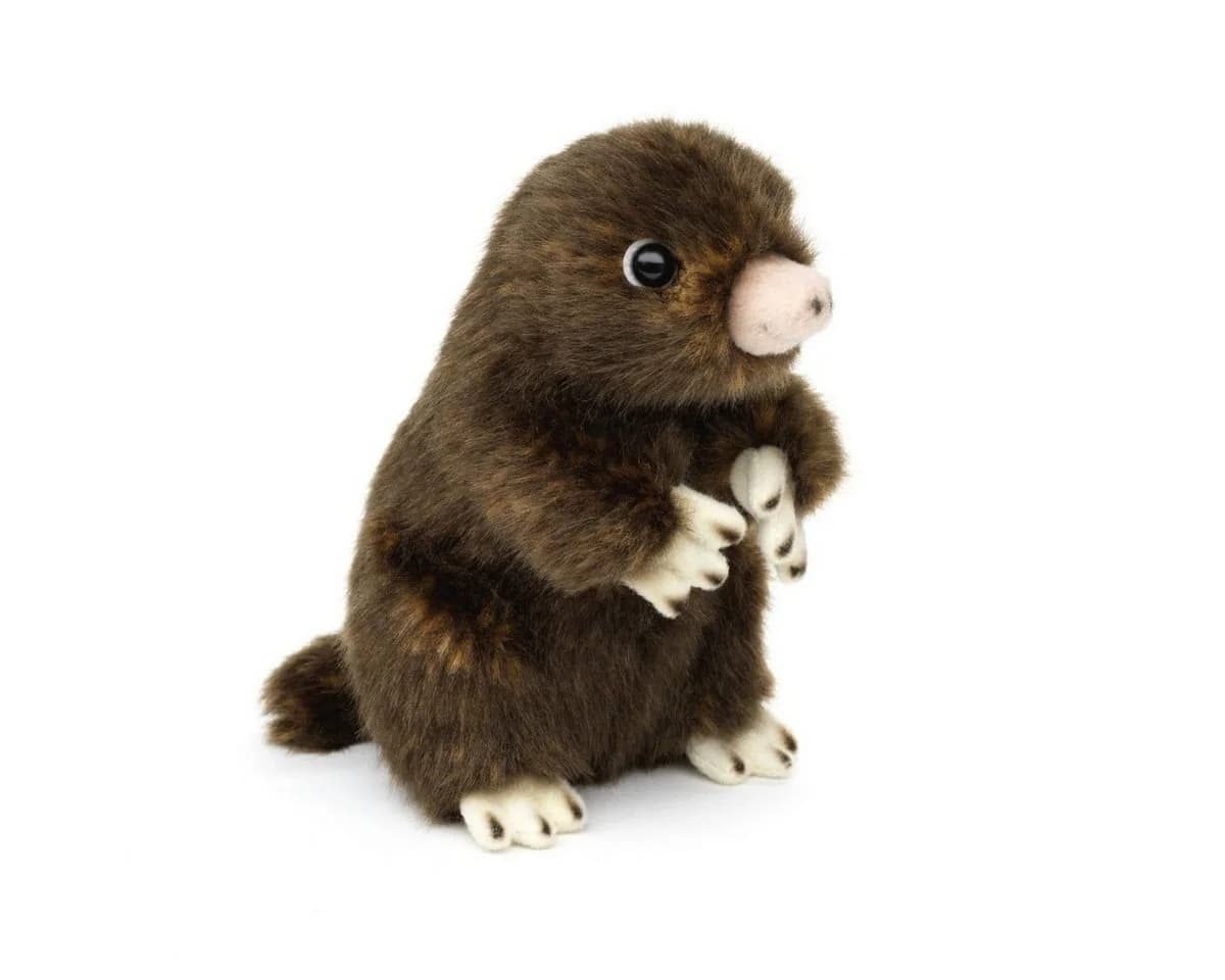 Teddys Rothenburg Kuscheltier Maulwurf 14 cm Plüsch braun