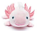 Teddys Rothenburg Kuscheltier Axolotl rosa 30 cm liegend Plüschaxolotl Bild 1