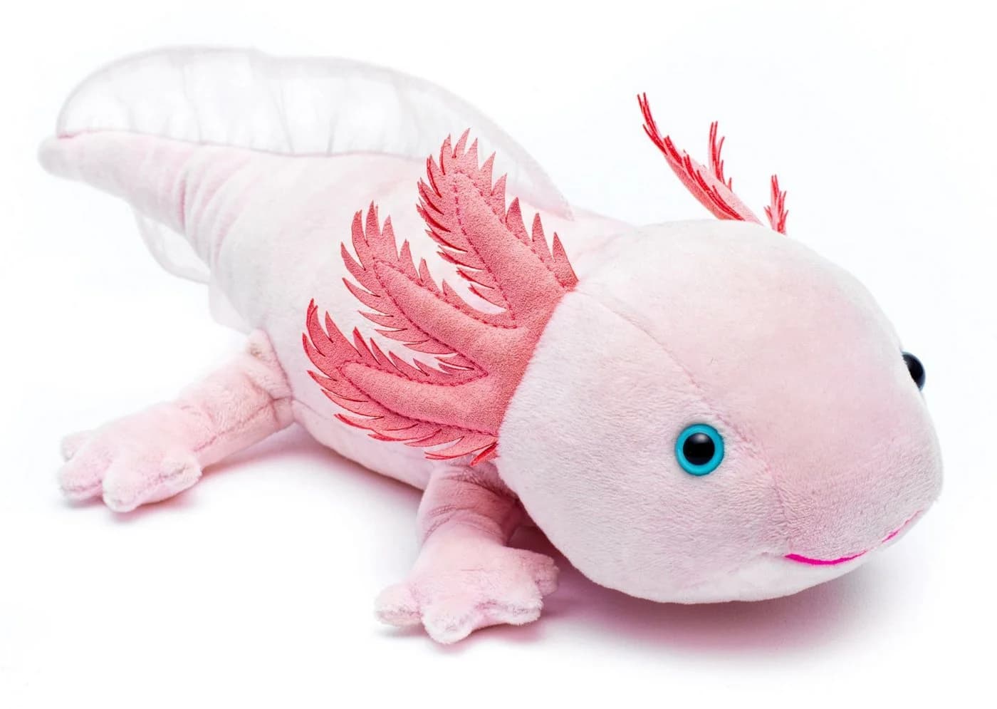 Teddys Rothenburg Kuscheltier Axolotl rosa 30 cm liegend Plüschaxolotl - Bild 2