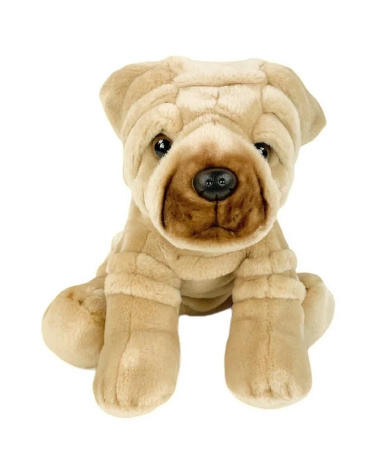 Teddys Rothenburg Kuscheltier Hund Shar Pei Beige 30 cm