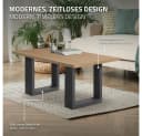ECD Germany Tischbein 2x Tischkufen aus Vierkantprofilen aus pulverbeschichtetem Stahl, Tischgestell Bankkufen modernes Industriedesign Möbelfüße aus Metall Bild 4