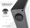 ECD Germany Tischbein 2x Tischkufen aus Vierkantprofilen aus pulverbeschichtetem Stahl, Tischgestell Bankkufen modernes Industriedesign Möbelfüße aus Metall Bild 5