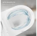 LuxeBath Spülrandloses Hänge-WC Weiß mit Softclose-Sitz & Nano-Beschichtung Bild 5