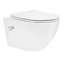 LuxeBath Hänge-WC mit Bidet-Funktion, spülrandlos, weiß Bild 2