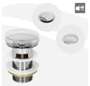 LuxeBath Ablaufgarnitur Verchromt Messing Pop Up Überlauf Universal Bild 5