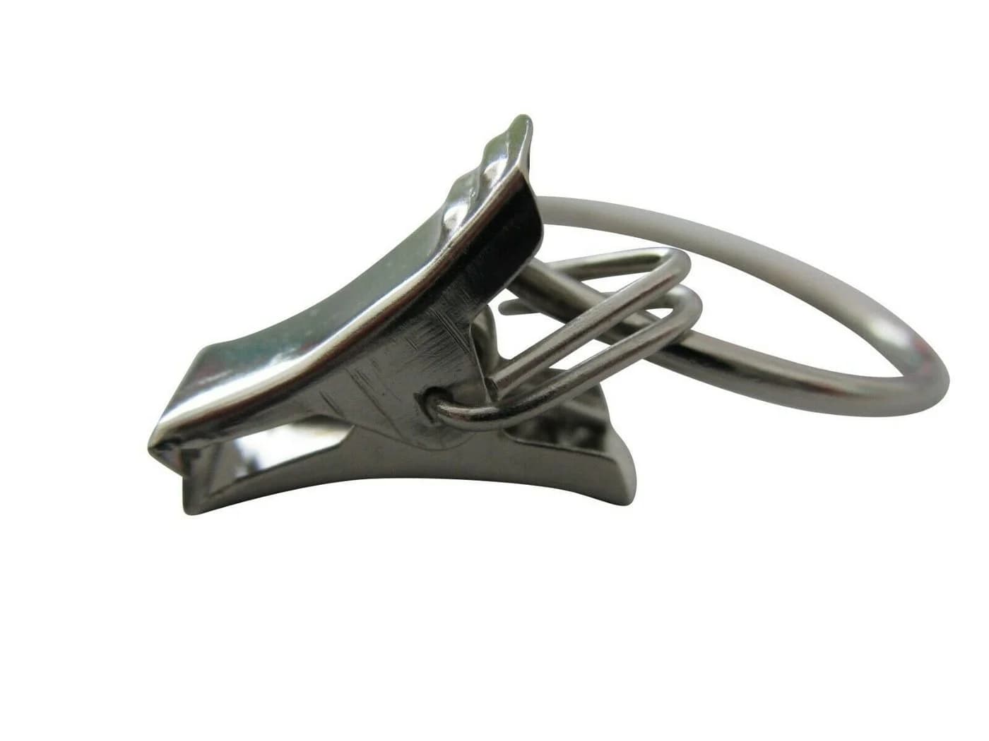 rewagi Gardinenhaken Metallklammer mit Ring 23mm vernickelt - Bild 2