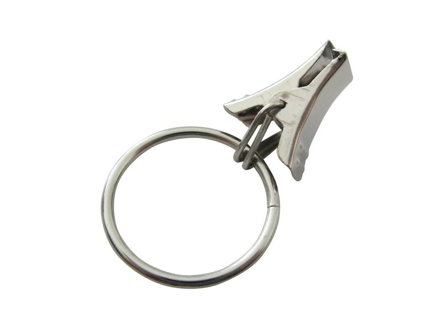 rewagi Gardinenhaken Metallklammer mit Ring 23mm vernickelt - Bild 3