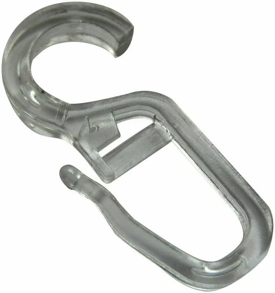 rewagi Gardinenhaken transparent 12mm Öse - Faltenlegehaken Kunststoff