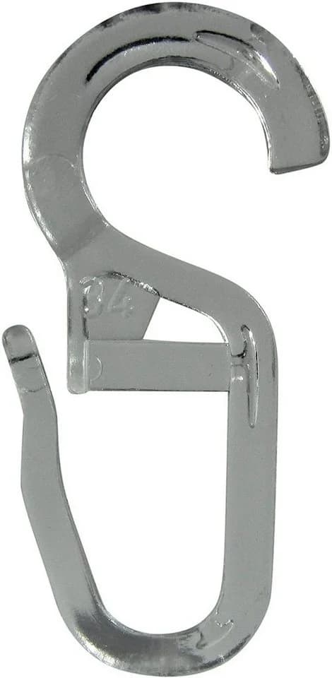 rewagi Gardinenhaken Faltenlegehaken transparent 8mm Öse - Bild 2