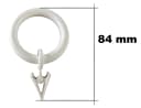 rewagi Gardinenring 10er-Set Weiß Ø55/39 mm Bild 2
