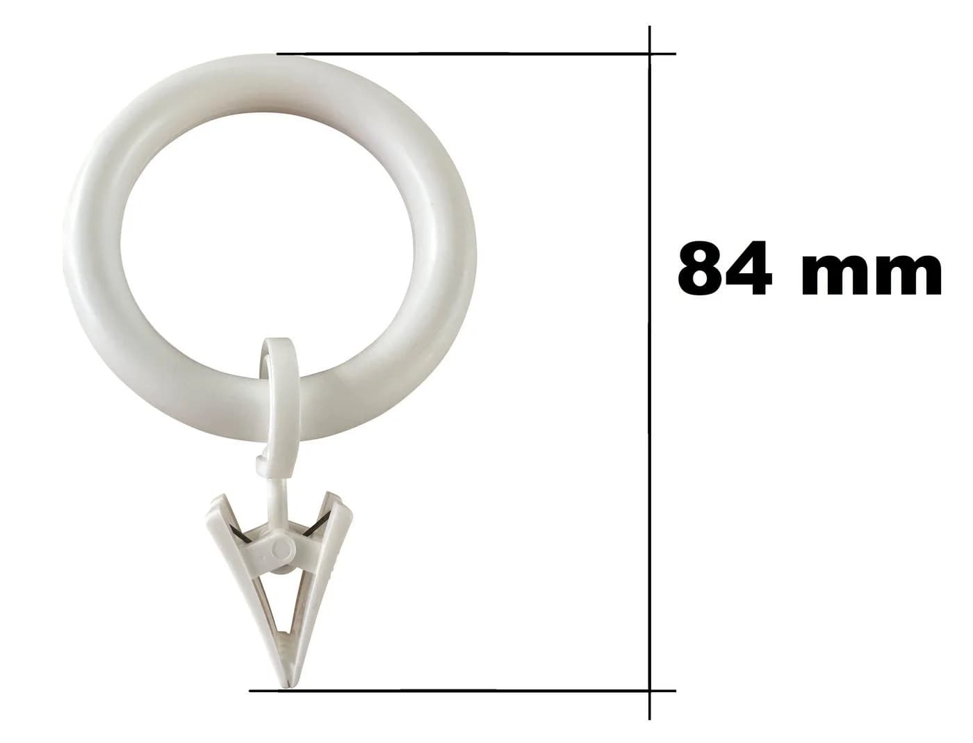 rewagi Gardinenring 10er-Set Weiß Ø55/39 mm - Bild 2