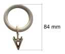 Rewagi Gardinenring Vorhangringe mit Klammer Beige Bild 3