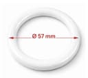rewagi Gardinenringe Ø41 mm für Überklipshaken Weiß Beige Schwarz Bild 1