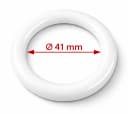 rewagi Gardinenringe Ø41 mm für Überklipshaken Weiß Beige Schwarz Bild 2