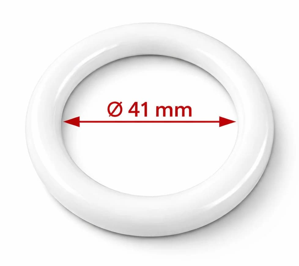 rewagi Gardinenringe Ø41 mm für Überklipshaken Weiß Beige Schwarz - Bild 2