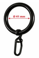 rewagi Gardinenring mit Überklipshaken Ø41/57 mm Kunststoff Bild 2