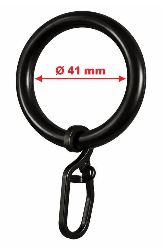 rewagi Gardinenring mit Überklipshaken Ø41/57 mm Kunststoff - Bild 2