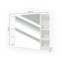 Vicco Badezimmerspiegelschrank Fynn Weiß Modern Bild 4