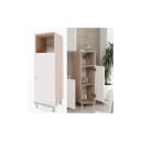 Vicco Midischrank Fynn Weiß Sonoma Badschrank mit Metallfüßen Bild 1