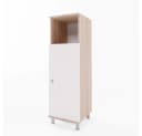 Vicco Midischrank Fynn Weiß Sonoma Badschrank mit Metallfüßen Bild 3