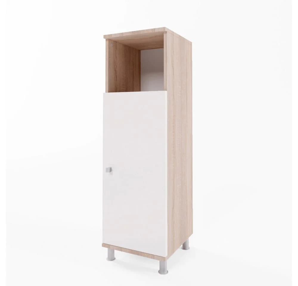 Vicco Midischrank Fynn Weiß Sonoma Badschrank mit Metallfüßen - Bild 3