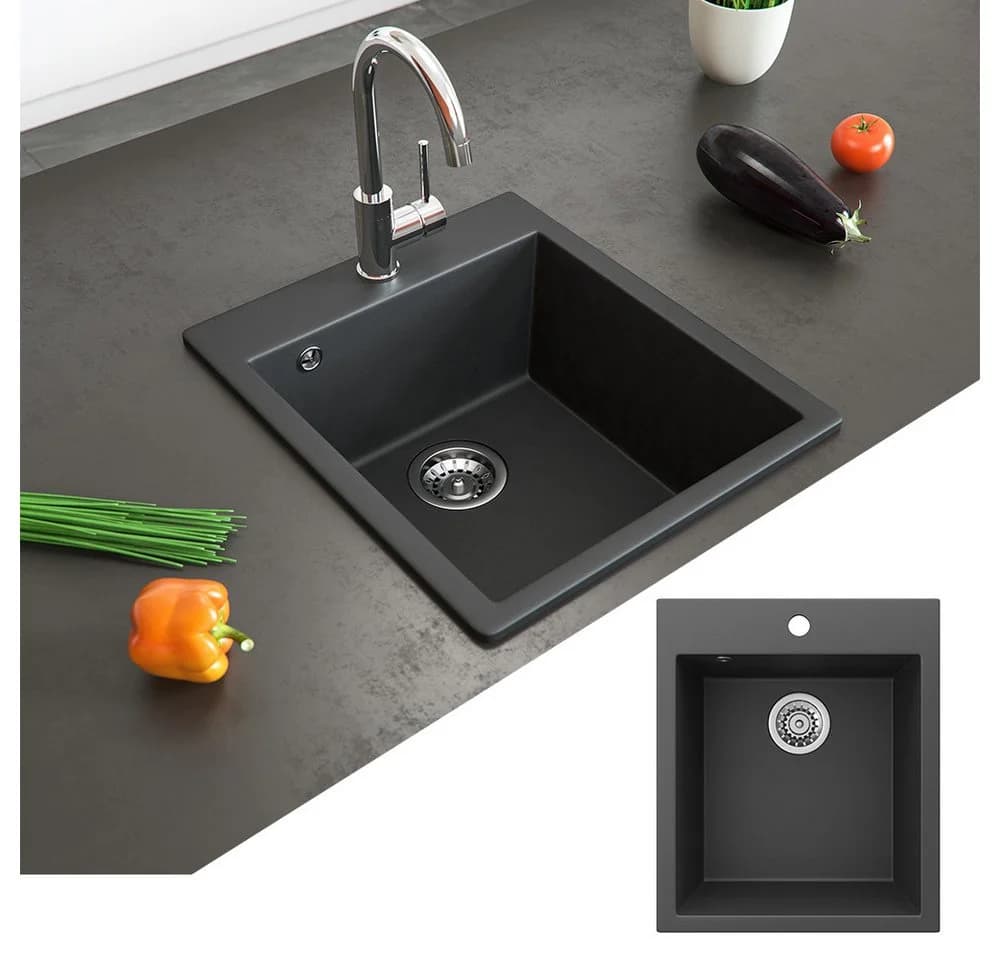 Bergstroem Granitspüle Venice Schwarz Einbauspüle - Bild 4