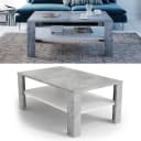Vicco Couchtisch Beton Optik Weiß mit Ablagefläche Modern Bild 4