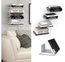 Vicco Unsichtbares Bücherregal Ghost 4er Set Silber Wandregal Metall Bild 1