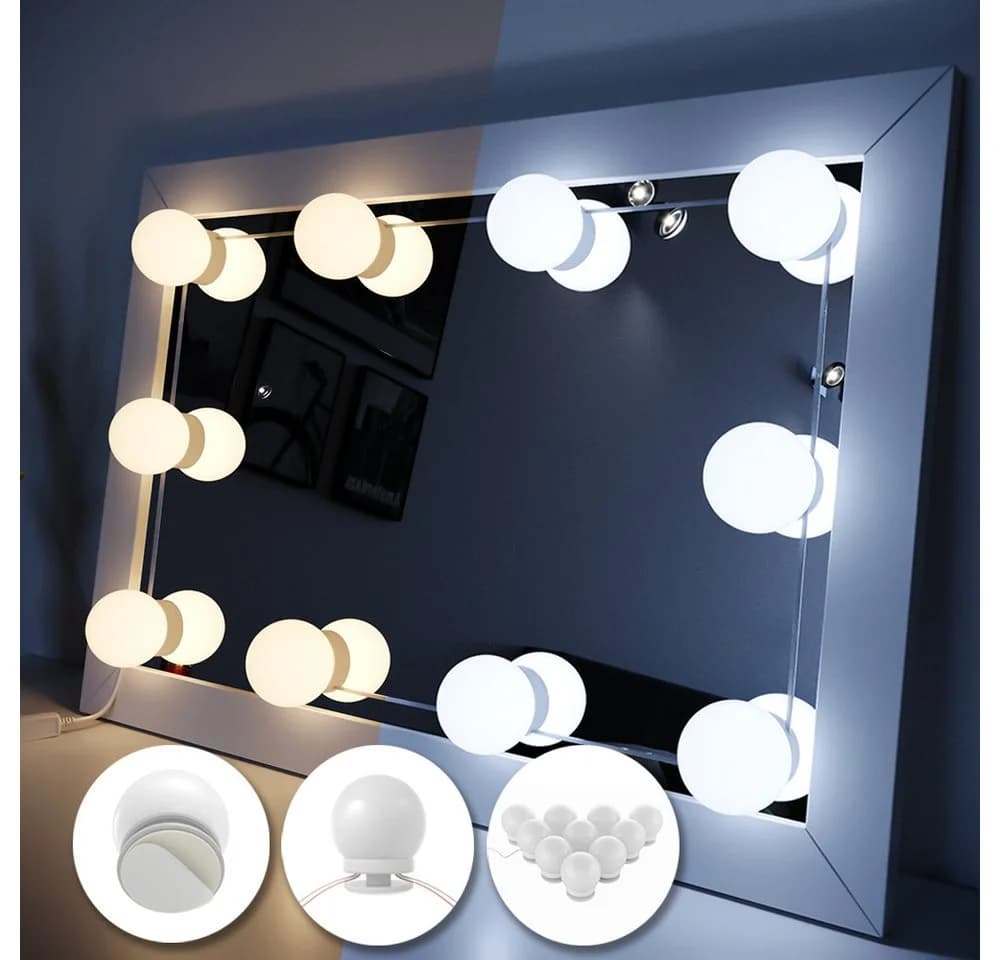 Vicco LED-Lichterkette für Schminktisch Glamour Weiß - Bild 2