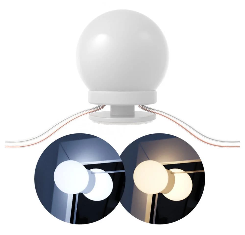 Vicco LED-Lichterkette für Schminktisch Glamour Weiß - Bild 5