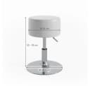 Vicco Design Hocker Weiß Höhenverstellbar 360° Drehbar Bild 4