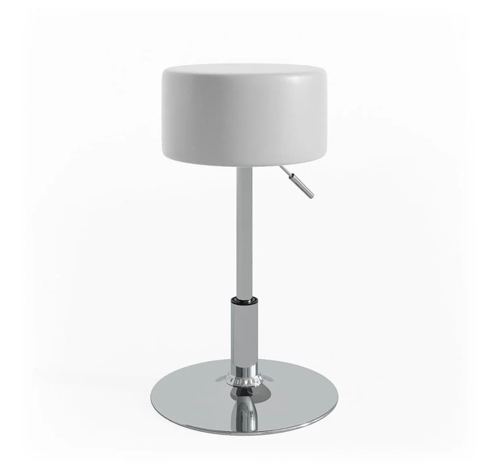 Vicco Design Hocker Weiß Höhenverstellbar 360° Drehbar - Bild 5
