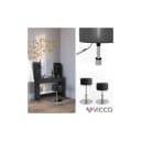 Vicco Sitzhocker Design Schwarz höhenverstellbar 360° drehbar Bild 1