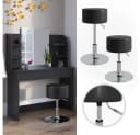 Vicco Sitzhocker Design Schwarz höhenverstellbar 360° drehbar Bild 2