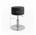 Vicco Sitzhocker Design Schwarz höhenverstellbar 360° drehbar Bild 4